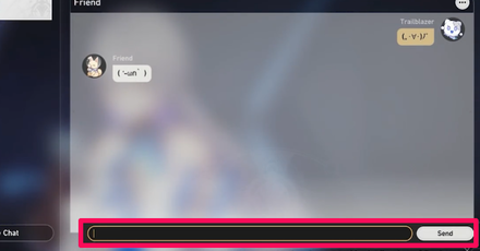 Honkai Star Rail - How to Use the Chat Function Step 3
