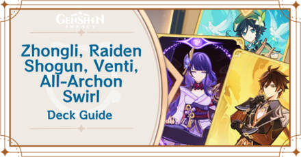 Genshin - Zhongli, Raiden Shogun, and Venti, All-Archon Swirl Deck Deck Build and How to Play