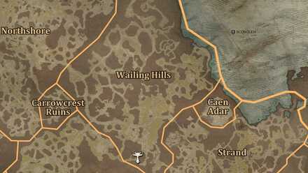 Diablo 4 - Altar of Lilith #138 Scosglen Wailing Hills Map