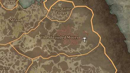 Diablo 4 - Altar of Lilith #154 Scosglen The Shrouded Moors Map