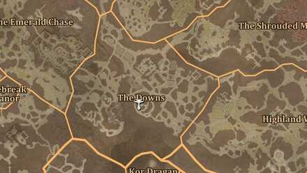 Diablo 4 - Altar of Lilith #146 Scosglen The Downs Map