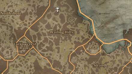 Diablo 4 - Altar of Lilith #136 Scosglen Wailing Hills Map