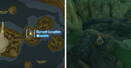 TotK - Staminoka Bass location in Rito Village