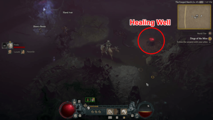 Diablo 4 Dirge of the Mire - Healing Well