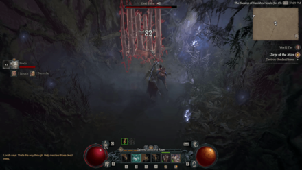 Diablo 4 Dirge of the Mire - Destroy Dead Trees