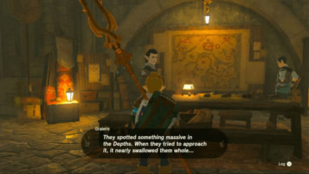 TotK - Talk to Gralens about the Huge Silhouette