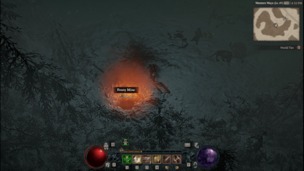 Diablo 4 - Frosty Mine Fractured Peaks Sarkova Pass Map
