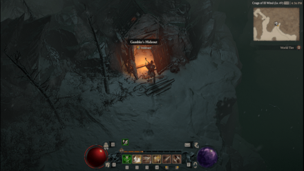 Diablo 4 - Gambler’s Hideout Fractured Peaks Sarkova Pass Map