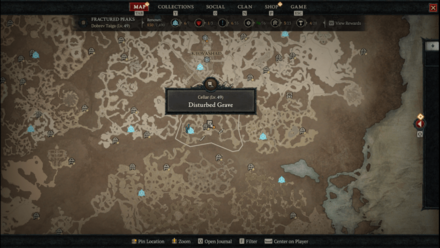 Diablo 4 - Disturbed Grave Fractured Peaks Dobrev Taiga Map