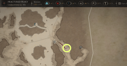 Pitiless Gur Location Map