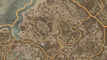 Diablo 4 - Arid Tunnel Dry Steppes Kotama Grasslands Map