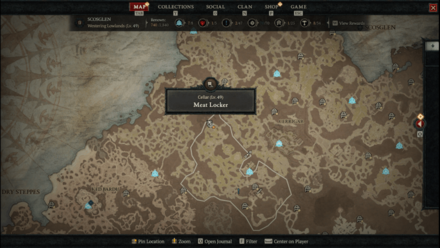Diablo 4 - Meat Locker Scosglen Westering Lowlands Map