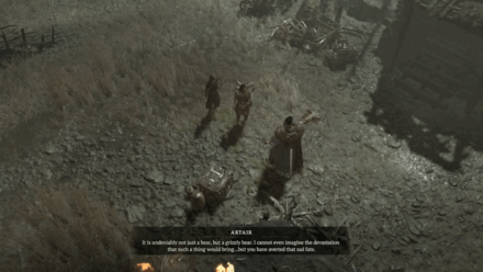Diablo 4 - Talk to Artair