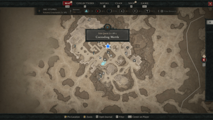Diablo 4 Corroding Mettle Map Location