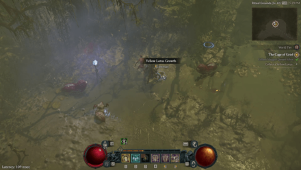 Diablo 4 Cage of Grief - Yellow Lotus Growth