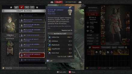 Diablo 4 - Elixir of Undead-slaying