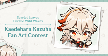 Genshin Impact - Scarlet Leaves Pursue Wild Waves Kazuha Fanart Contest
