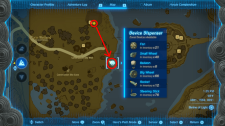 TOTK - Master the Vehicle Prototype Device Dispenser