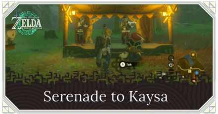 Zelda Tears of the Kingdom TOTK - Serenade to Kaysa