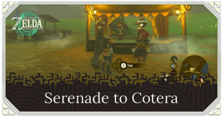 Zelda Tears of the Kingdom TOTK - Serenade to Cotera