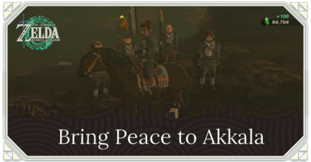 Zelda Tears of the Kingdom TOTK - Bring Peace to Akkala