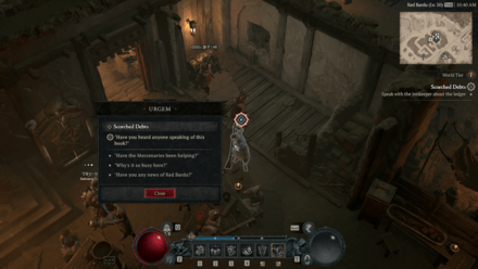 Diablo 4 Scorched Debt - Innkeeper