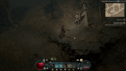 Diablo 4 Scorched Debt - Speak with Lyruk