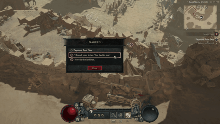 Diablo 4 - Talk to Nageed