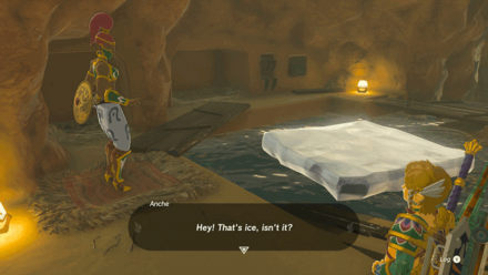 Zelda Tears of the Kingdom TotK - Put the Ice near the Alcove