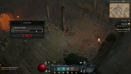 Diablo 4 Remnants of Faith Comfort Tomyris