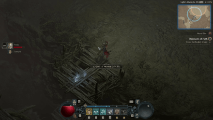 Diablo 4 Remnants of Faith - Cross Broken Bridge