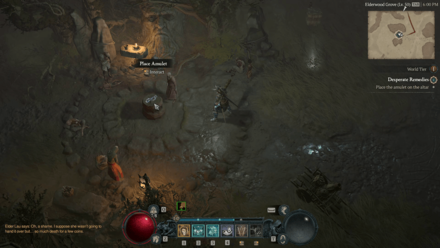Diablo 4 Desperate Remedies - Place Amulet