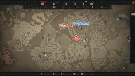 Diablo 4 Gift of the Swamp - Yolanda Location