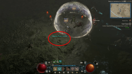 Diablo 4 Lost Cause - Zakarum Prayer Amulet