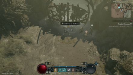 Diablo 4 Place Flowers for Katherina