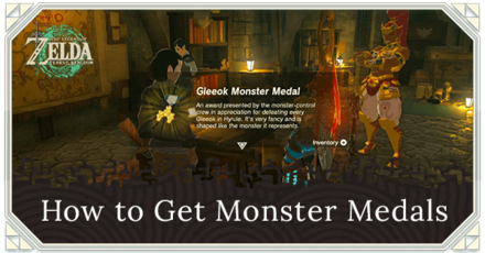 Zelda TOTK - How to Get Monster Medals