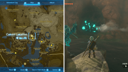 Zelda Tears of the Kingdom TOTK - Ousting the Giant - Corta Lake Cave