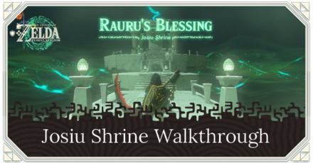 Zelda TotK Josiu Shrine Quest Puzzle Solution