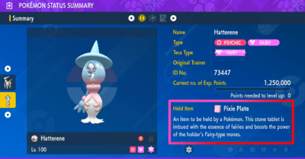 Pokemon Scarlet and Violet SV - Pixie Plate Fairy Type