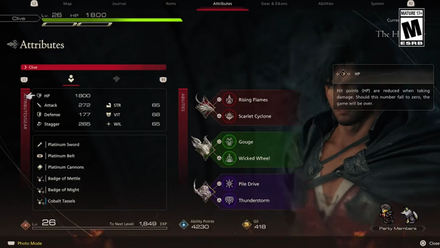 Final Fantasy XVI (FF16) - Stats Explained