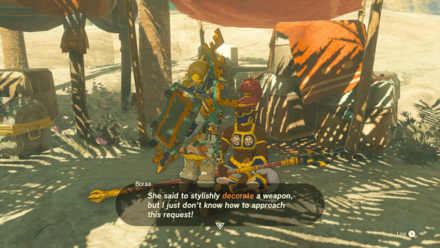 Zelda Tears of the Kingdom TotK -  Talk to Boraa
