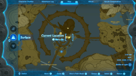 Zelda TotK - Dento Map Location