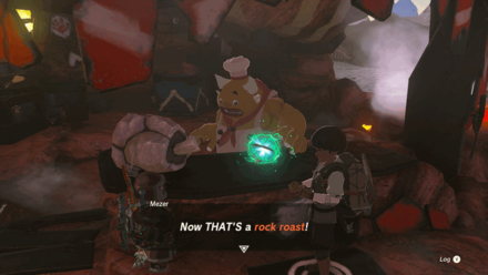 Zelda Tears of the Kingdom TotK - Deliver the Rock Roast Back