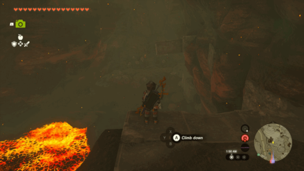 Zelda Tears of the Kingdom TotK - Go to the Other Side of the Lava Pool