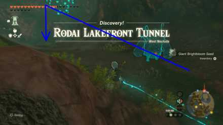 Zelda Tears of the Kingdom TOTK - Ousting the Giant - Go Down the Hole 2nd Giant