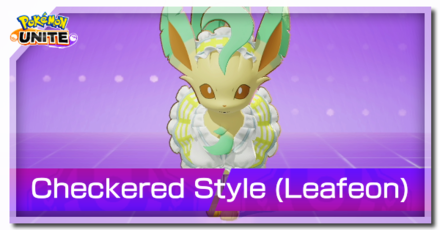 Pokemon UNITE - Checkered Style Leafeon Banner