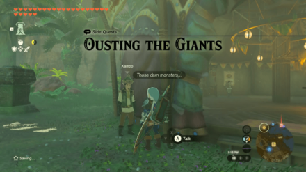 Tears of the Kingdom TOTK Ousting the Giants How to Unlock