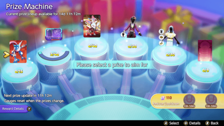 Pokemon UNITE - Daily Available Prizes