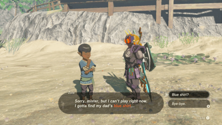 Zelda Tears of the Kingdom TotK - Talk to Zuta
