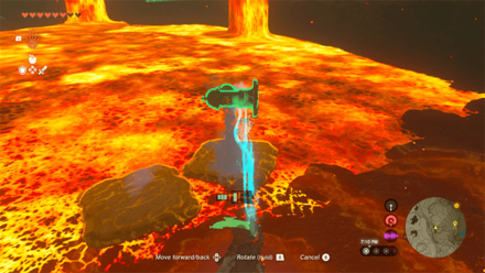 Zelda TotK - Construct a Boat Lava Lake
